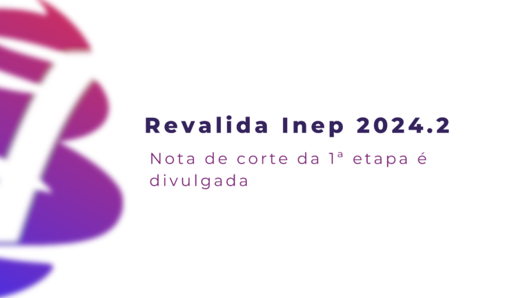 A imagem possui um texto dizendo sobre a nota de corte que foi divulgada.