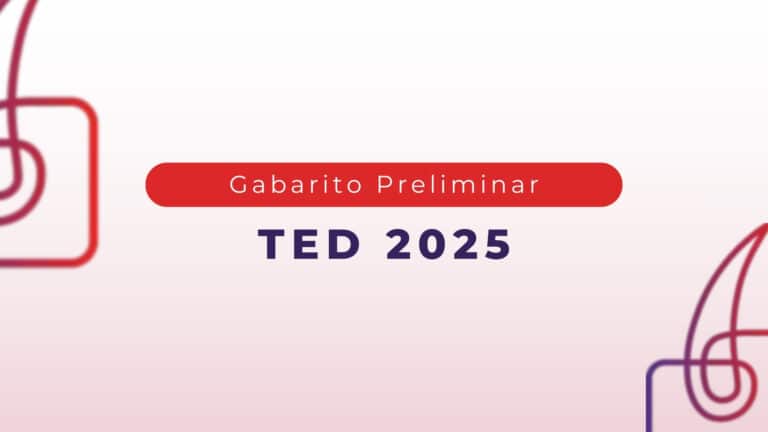 TED 2025: gabarito preliminar disponível!