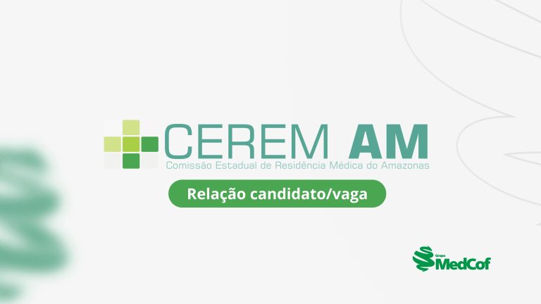 Confira a relação candidato/vaga do CERMAM 2024/2025