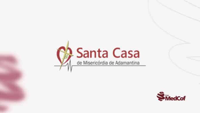 A imagem mostra o logo da Instituição de Santa Casa de Adamantina