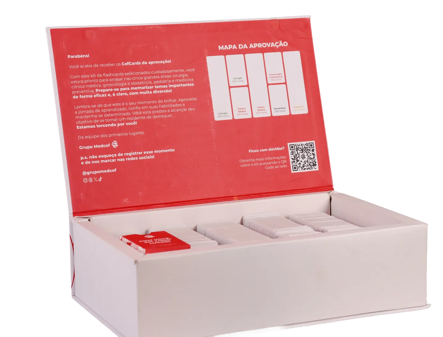 Imagem de fundo do Cofcards - Flashcards | Materiais físicos - Material de Estudo MedCof