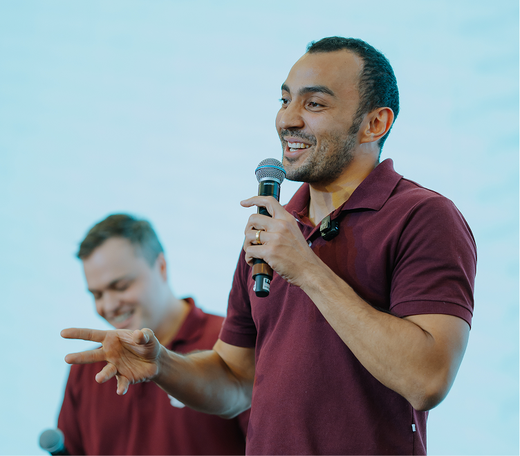 Estudantes de medicina em um auditório