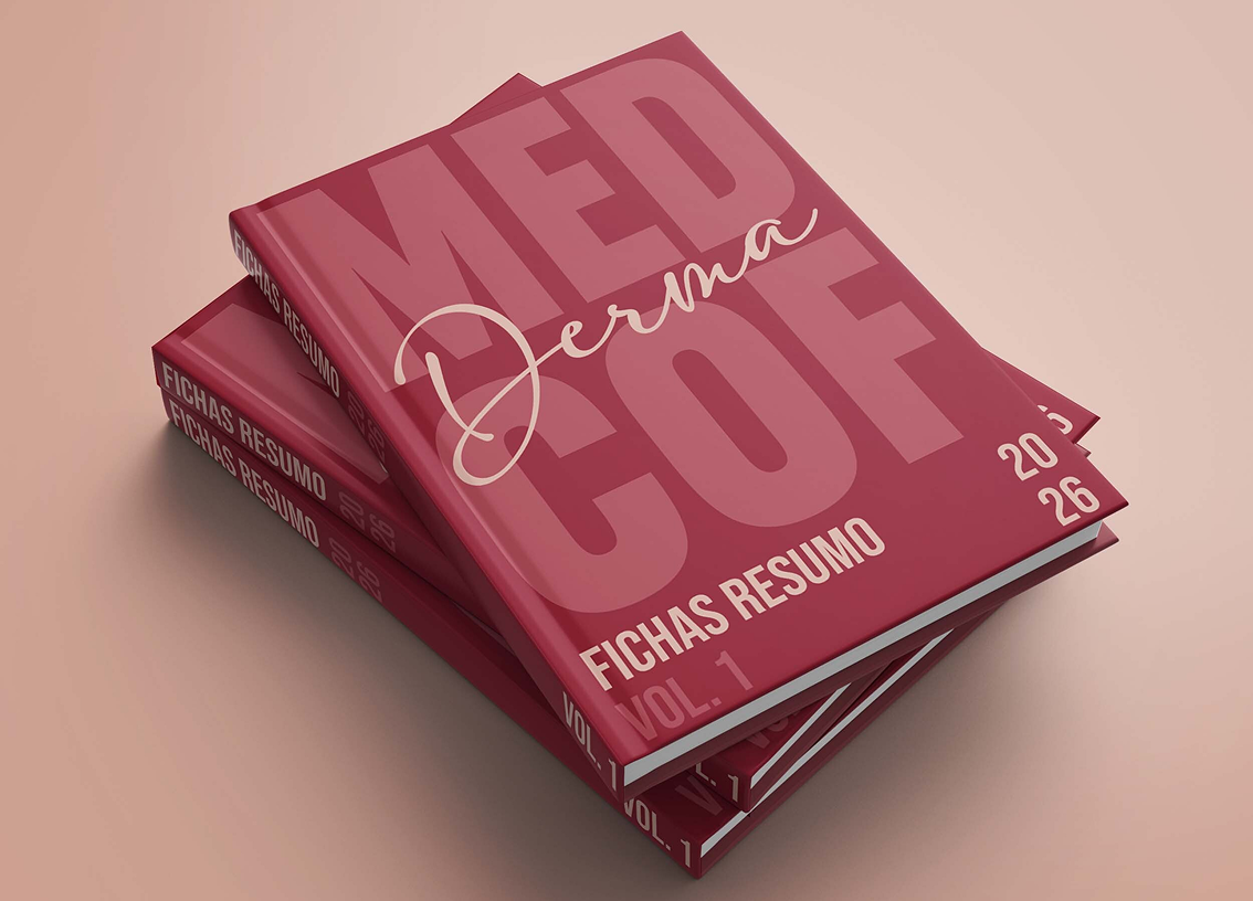 Coleção Fichas Resumo Derma MedCof da Editora MedCof